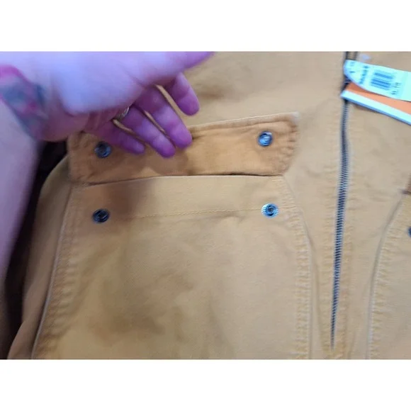 Timberland Strafford Washed Canvas XL Jacket in the wheat color